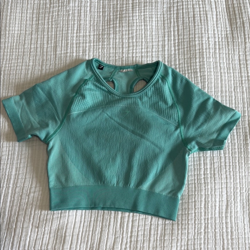 Gymshark Teal Crop Top